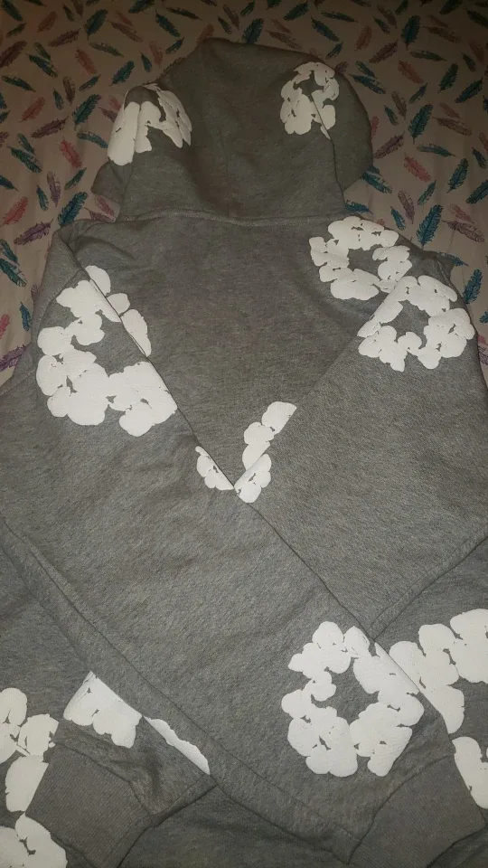 Denim Tears Grey Hoodie Medium image indicator(6)