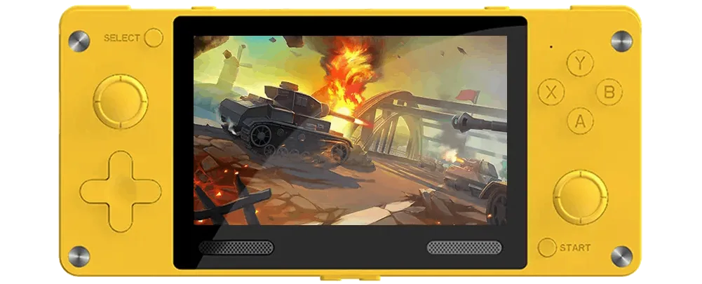 GAMEMAX A380 Retro Handheld Game Console - Yellow image indicator(3)
