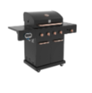 SMART 4-Burner Black Propane BBQ with Sear Burner and Cover