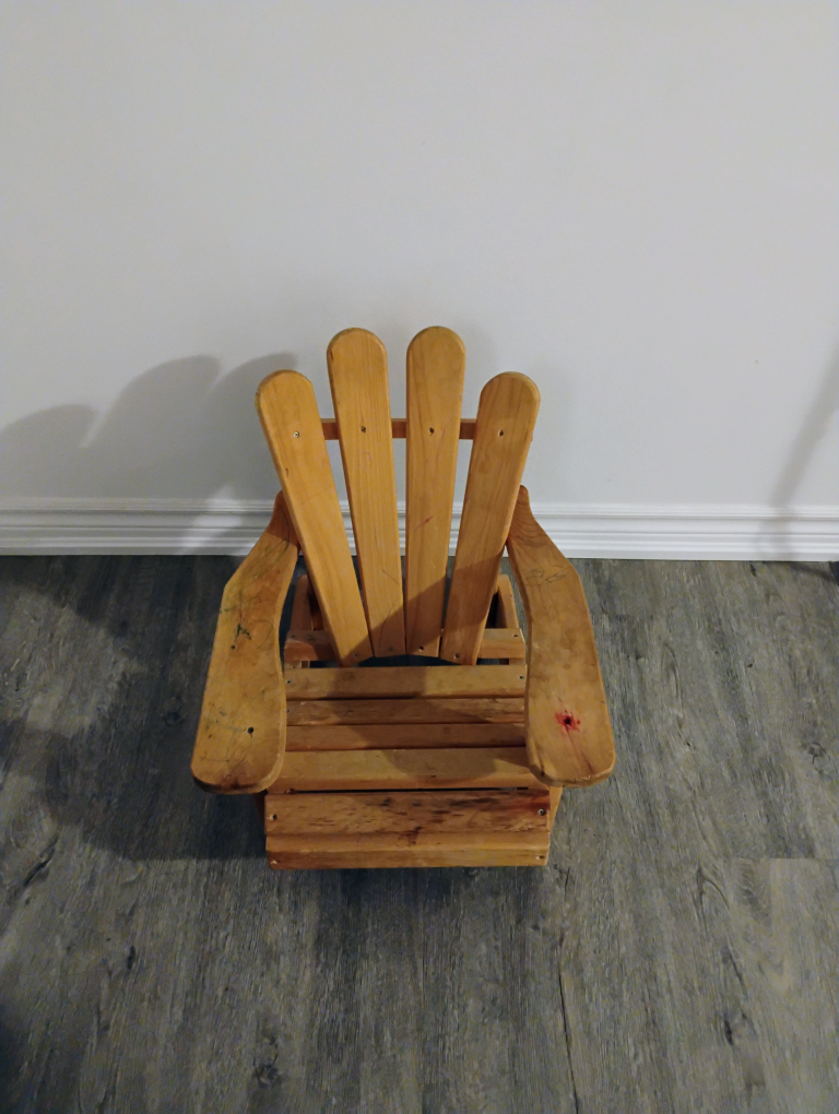 Wooden Child's Adirondack Chair