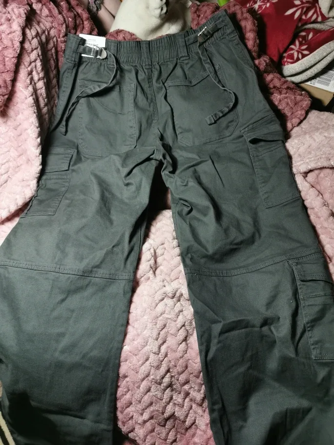 Women's Dark Grey Cargo Pants image indicator(2)