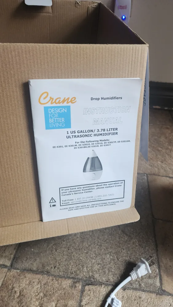 Crane Ultrasonic Cool Mist Humidifier - 1 Gallon image indicator(3)