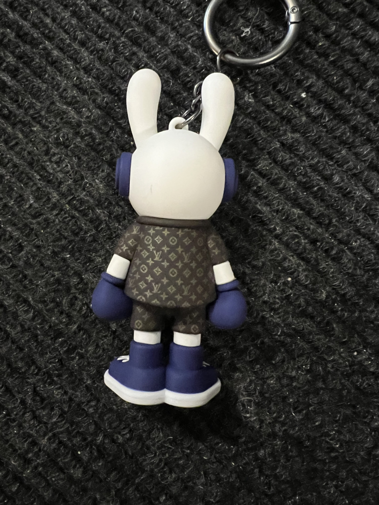 Lv Blue Rabbit Keychain - photo 3