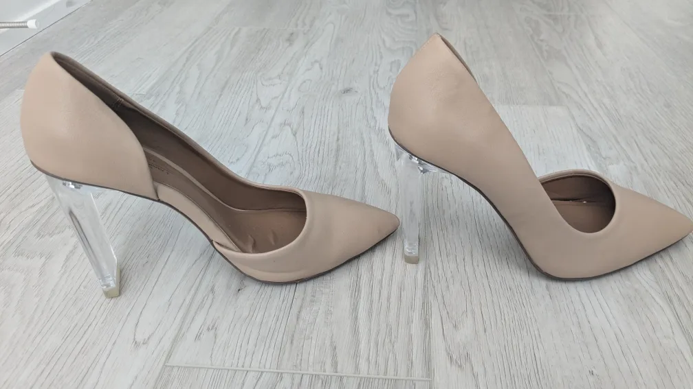 Call It Spring Nude Heels Size 6 thumbnail