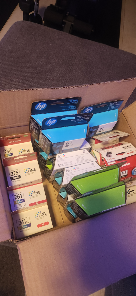 Bulk Lot of HP and Canon Ink Cartridges - photo 2