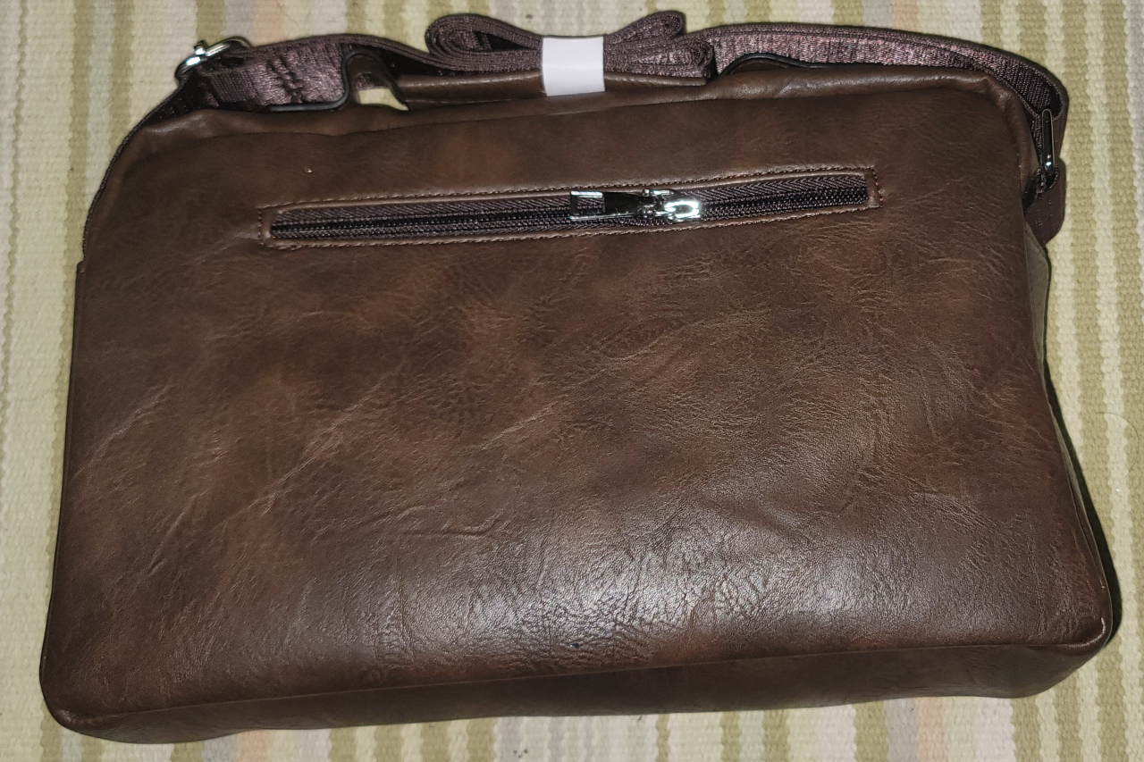 Brand New WEIXIER Men's Dark Brown Leather Messenger Bag - photo 3