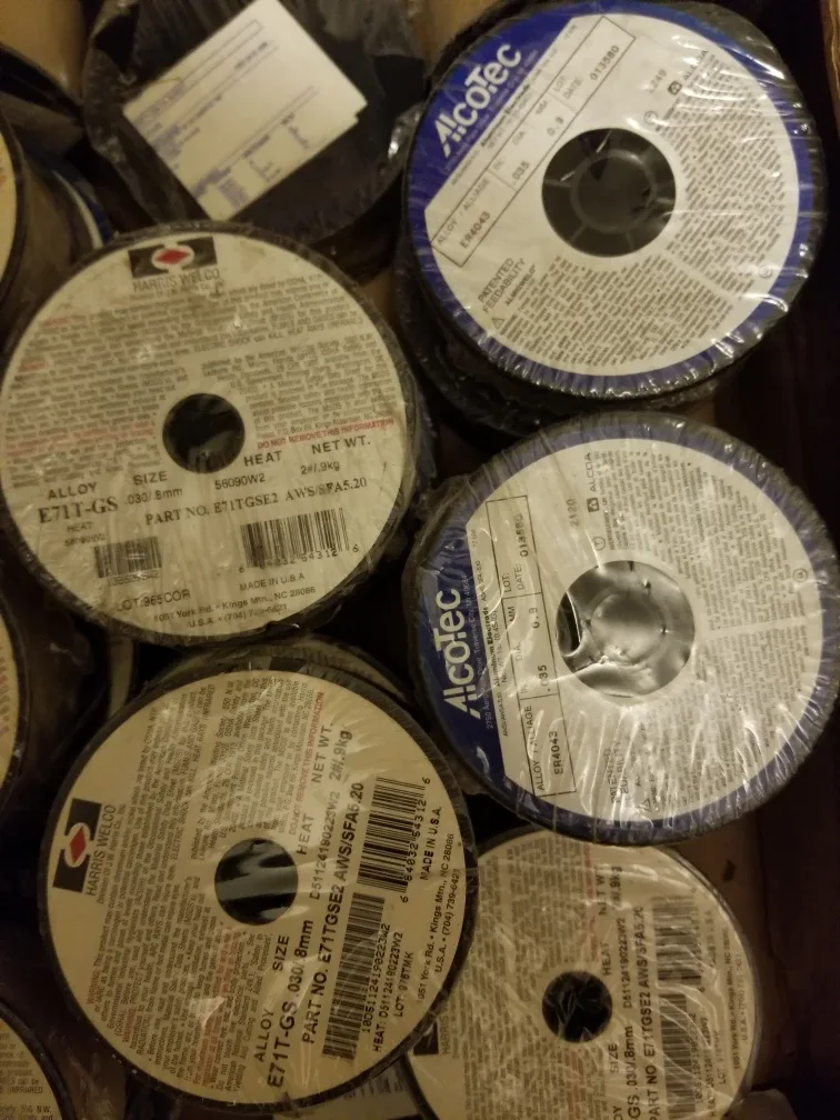 Bulk Lot of Harris and Alcotec Welding Wire Spools thumbnail