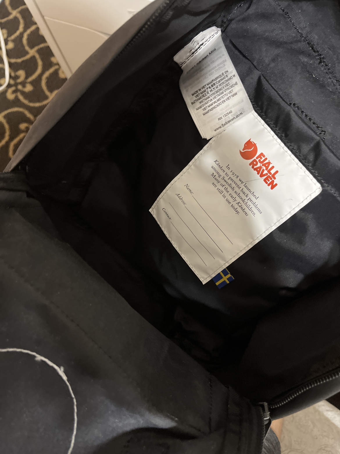 Fjallraven Kanken Mini Backpack - Black - photo 3