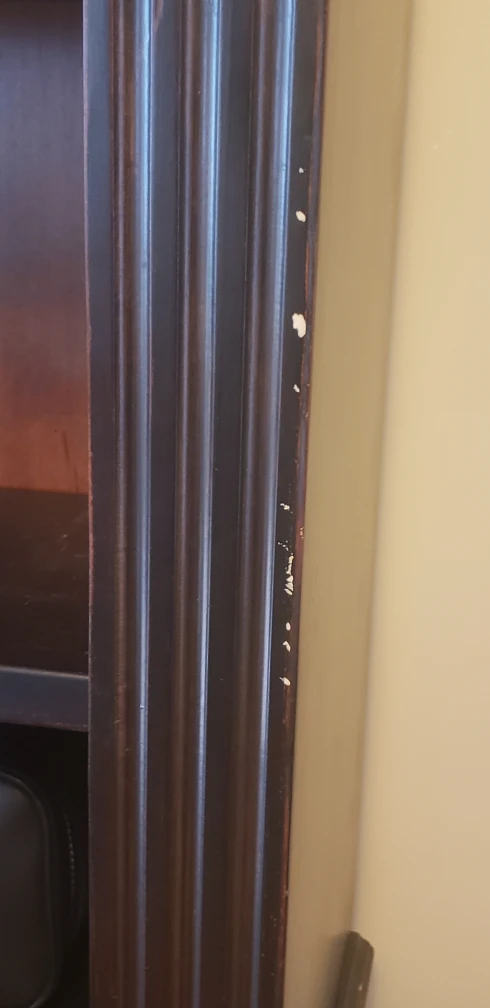 Dark Brown Wooden Bookcase with Arch Top - photo 4