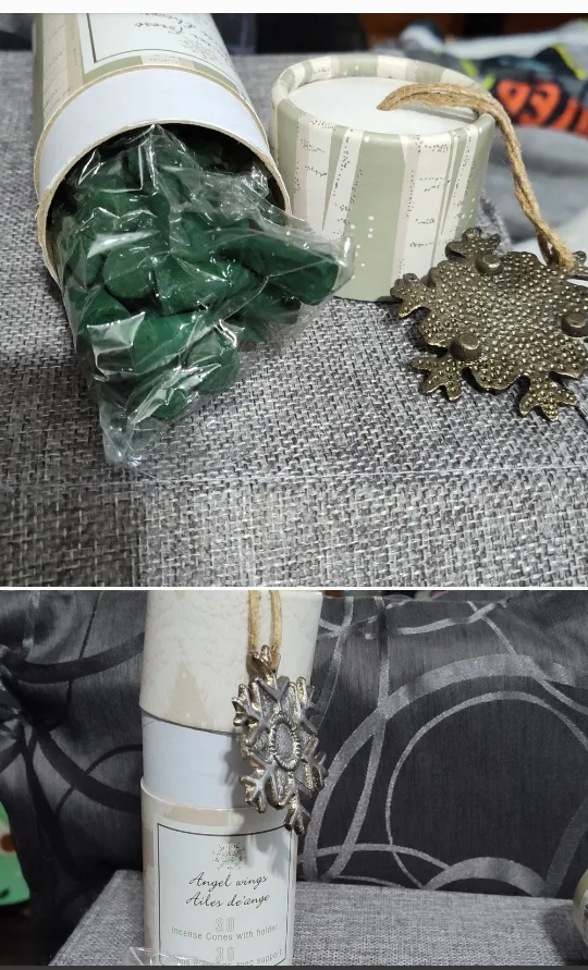 Set of 2 Incense cones w Holders image indicator(3)