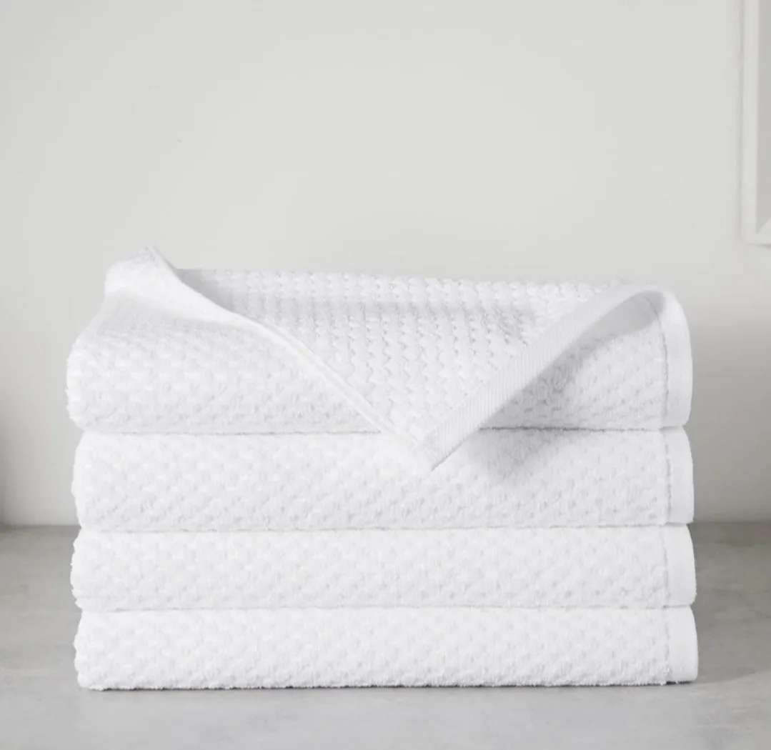 Amazon Basics Odor Resistant Textured Bath Towels - 4 Pack image indicator(6)