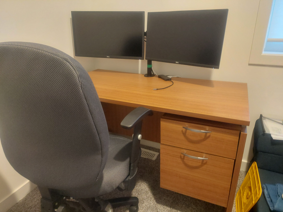 office desk with chair