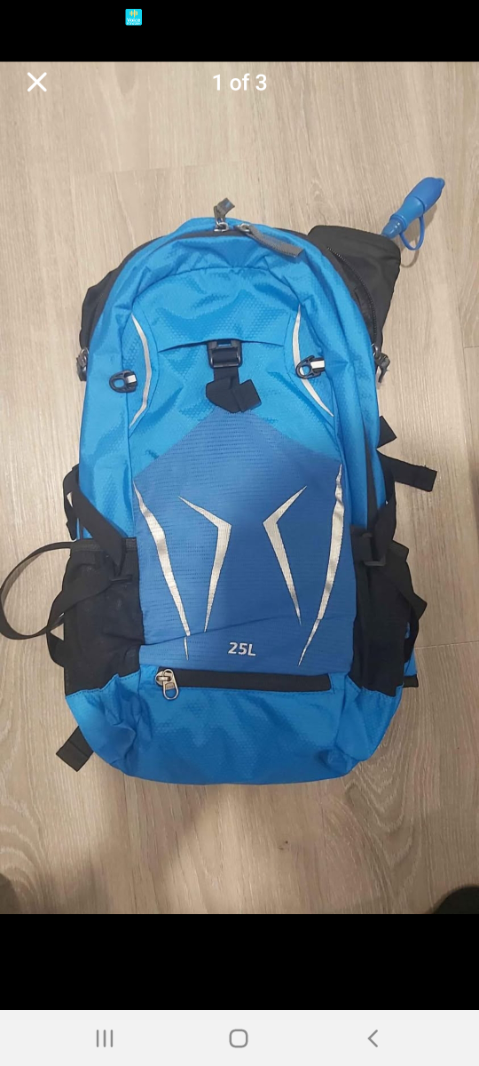 25L Hydration Backpack - Blue & Black