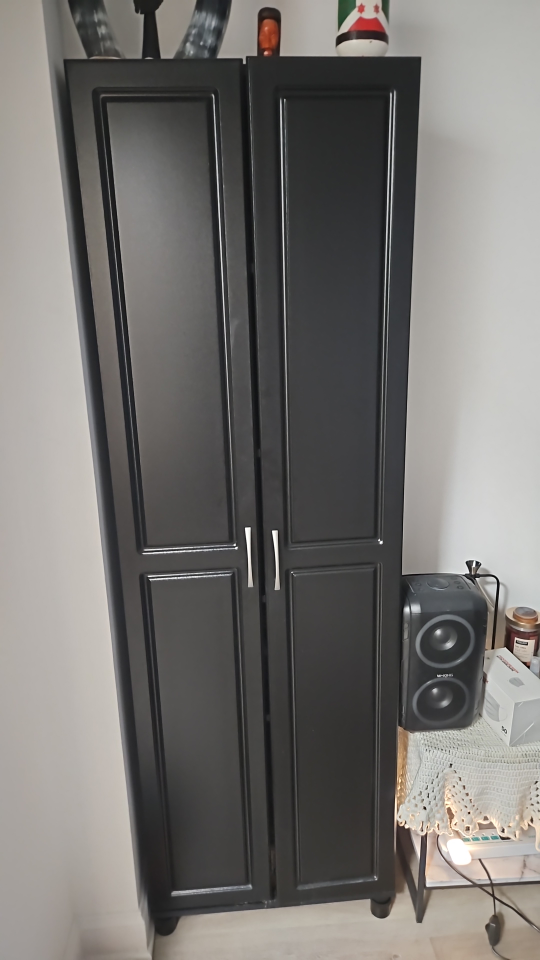 Black Wooden Storage Cabinet - photo 2
