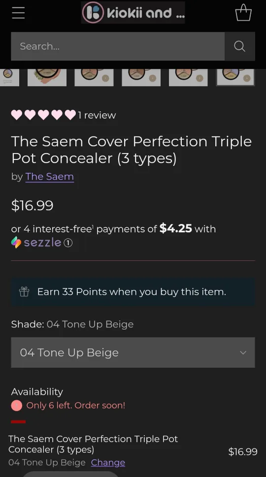 New The Saem Cover Perfection Triple Pot Concealer image indicator(5)