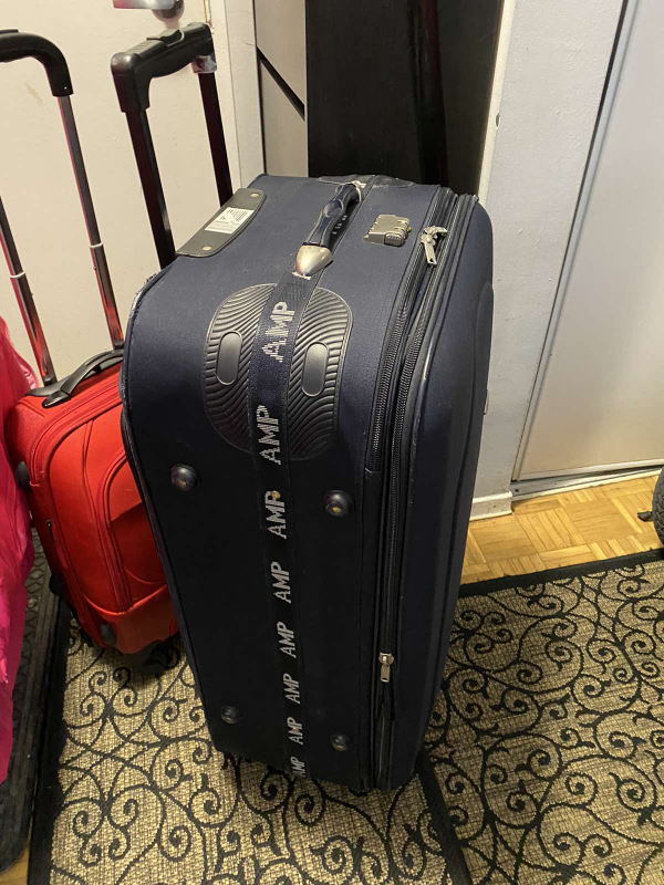 Set of Two Rolling Suitcases - Red & Navy Blue - photo 3