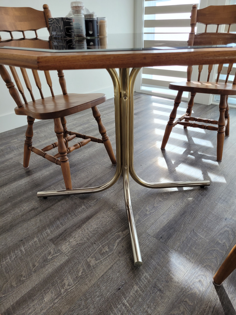 Glass Top Dining Table with Four Chairs - photo 3