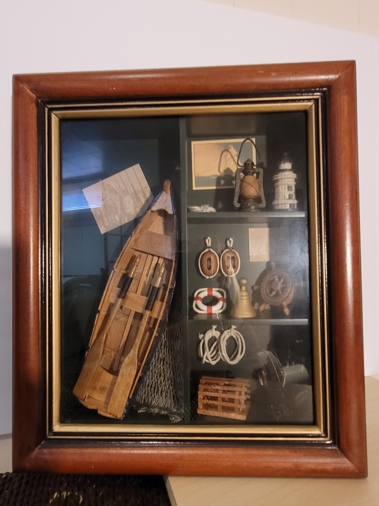 Nautical Theme Shadow Box Display