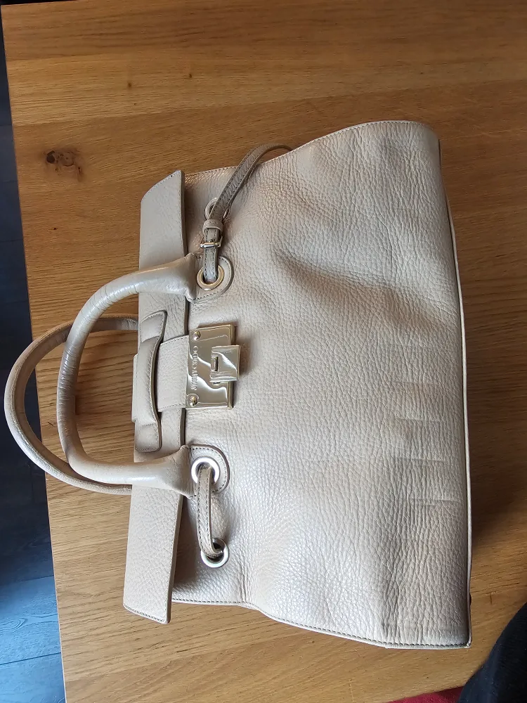 Jimmy Choo Beige Leather Handbag image indicator(4)