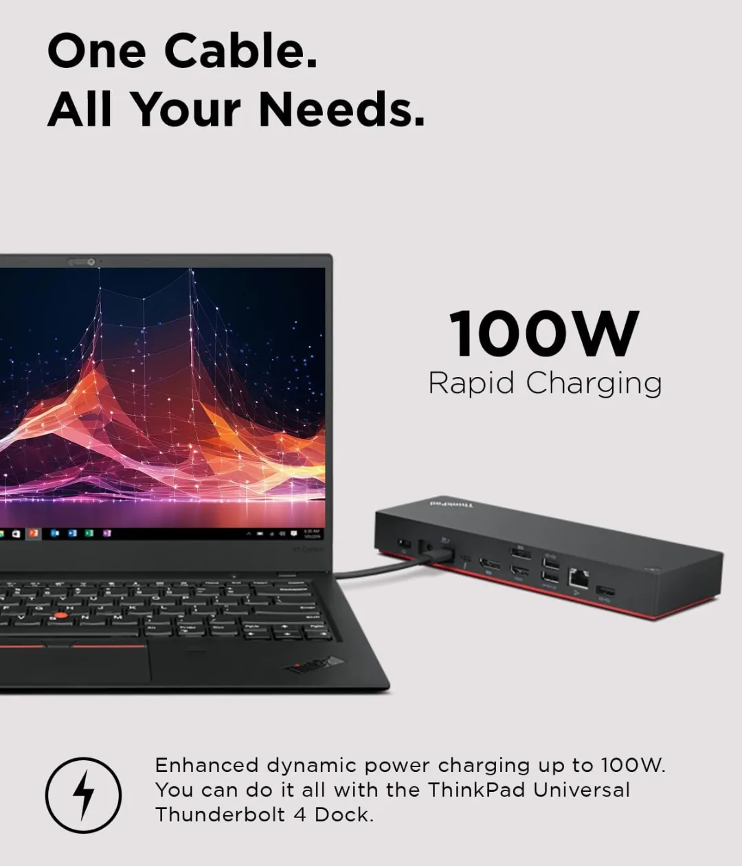 Lenovo Thinkpad Universal Thunderbolt 3 Docking Station Dock image indicator(2)