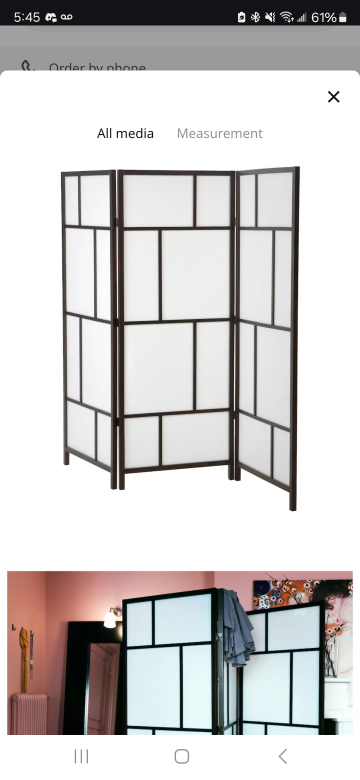 IKEA 3-panel Room Divider