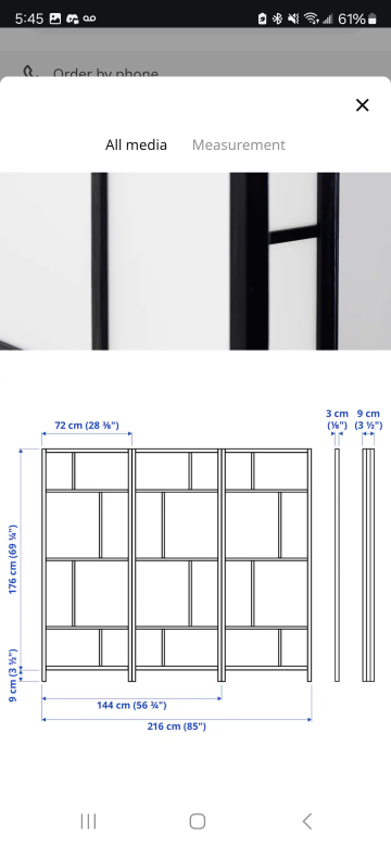 IKEA 3-panel Room Divider - photo 2