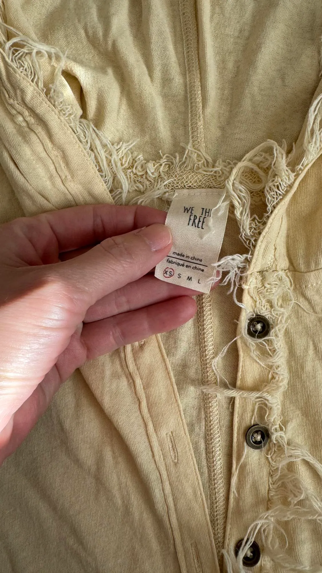 New! Free people light yellow beach wear top image indicator(3)