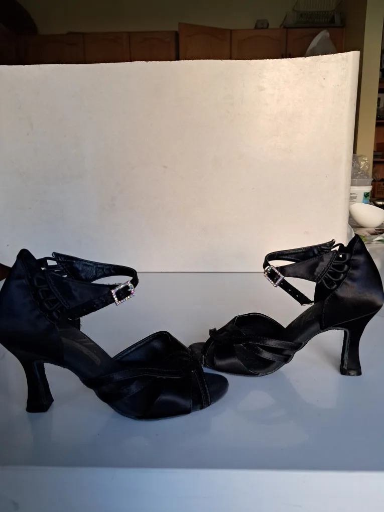 Women's Black Ballroom Dance Shoes image indicator(4)