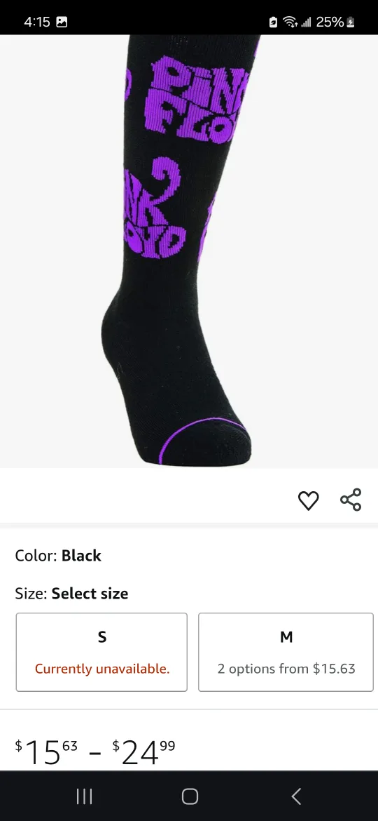 Pink Floyd Boogie Collection Socks - Size M image indicator(3)