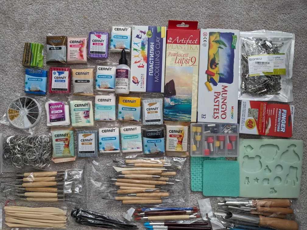 Polymer clay, silicone forms, carving tools, and more image indicator(2)