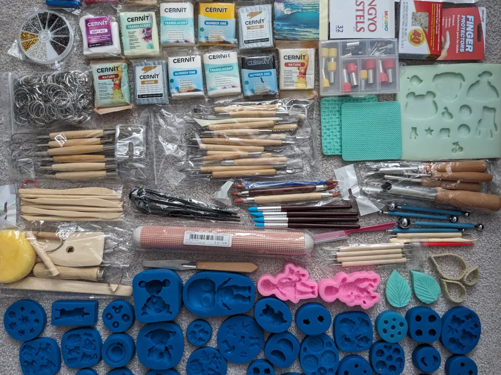 Polymer clay, silicone forms, carving tools, and more image indicator(3)