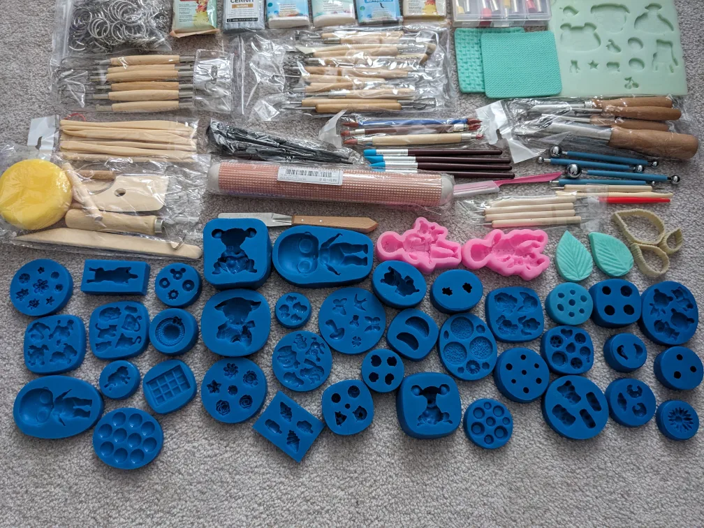 Polymer clay, silicone forms, carving tools, and more image indicator(4)