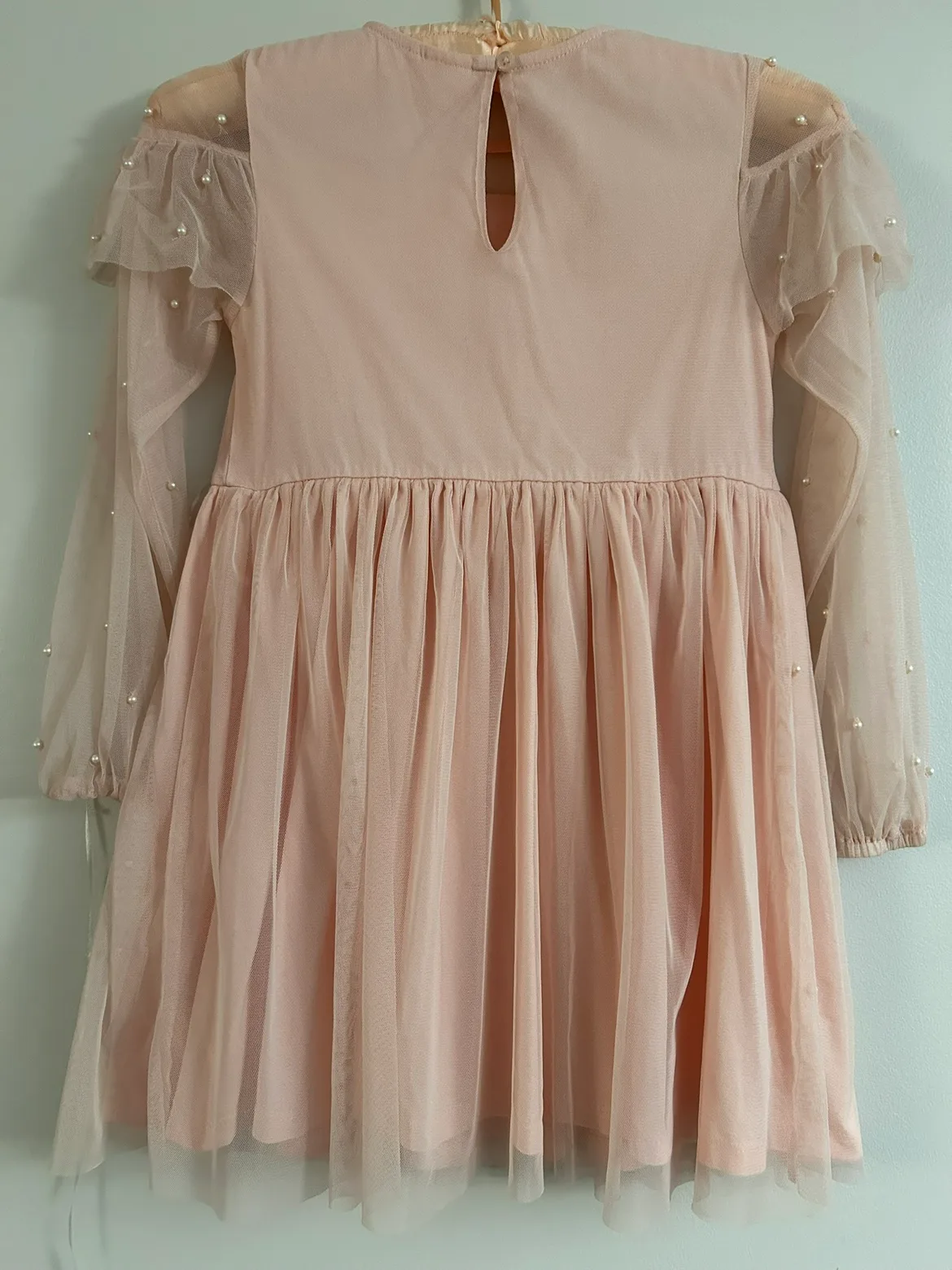 NEXT (England) Elegant dress with pearls. 6-9years(116-226cm) image indicator(2)