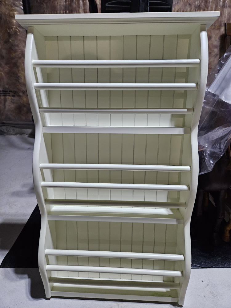 White Wooden Magazine/Book Rack