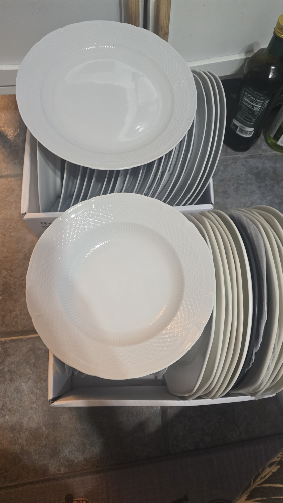 Set of White Porcelain Plates - photo 2