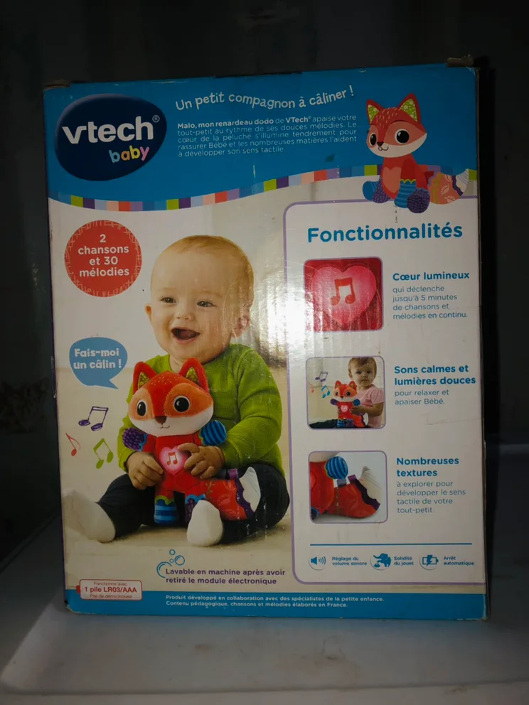 NEW VTech Soothing Songs Fox - French Edition (NEW) image indicator(2)
