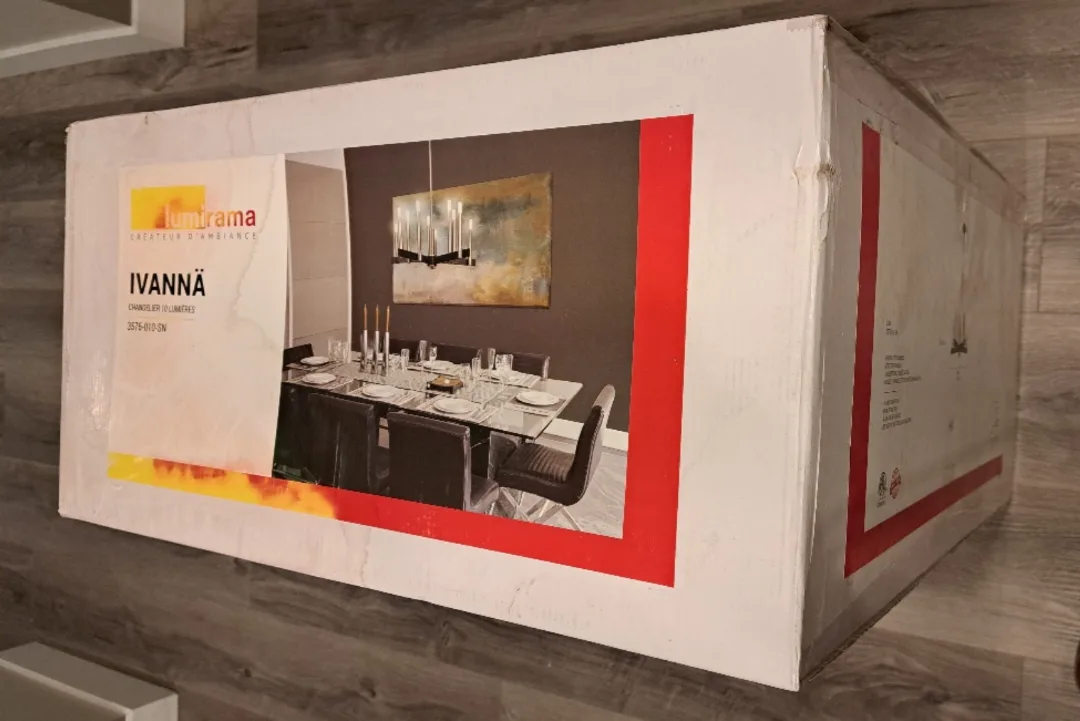 save $100: 🆕️ "Ivanna" 10-Light Chandelier - Satin Nickel image indicator(3)