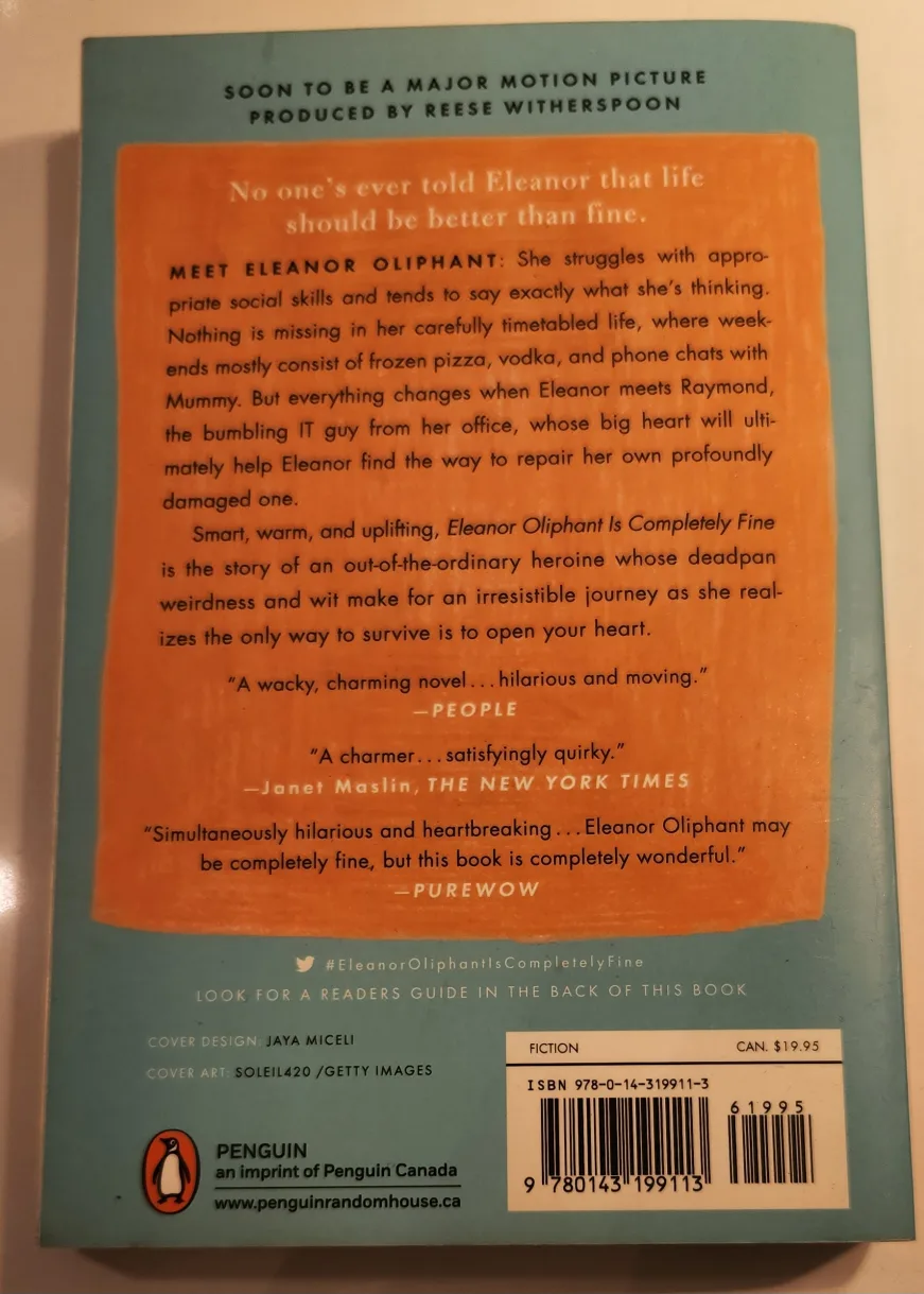 Eleanor Oliphant Is Completely Fine - Novel by Gail Honeyman image indicator(2)