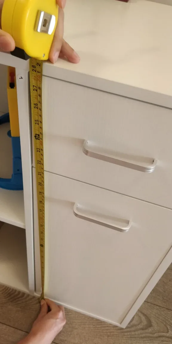 White Storage Cabinet with Drawer - Only a month old image indicator(3)