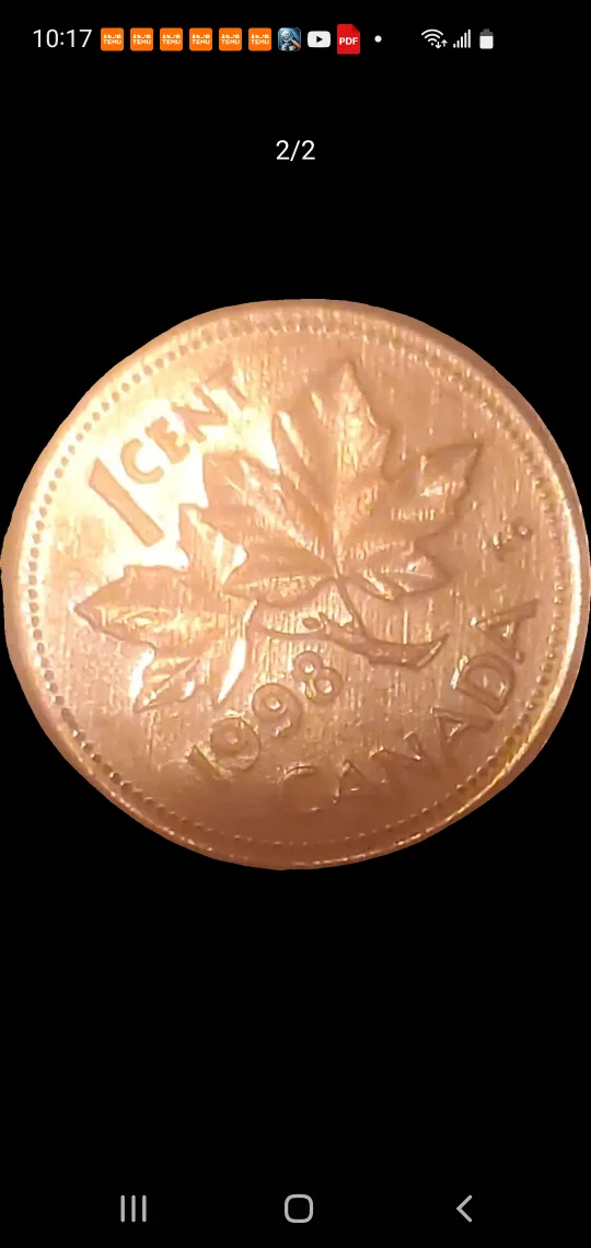 Canadian 1 Cent Coins -  lote the 13 coin image indicator(2)