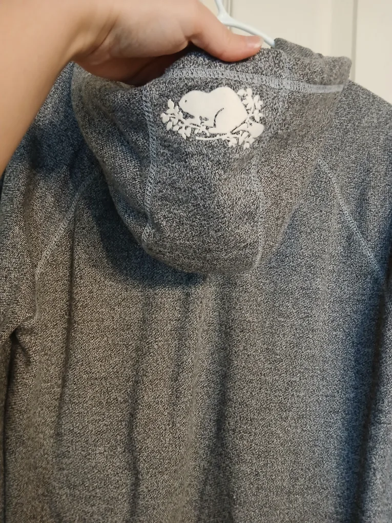 ROOTS Grey branded hoodie, size medium (M) image indicator(6)