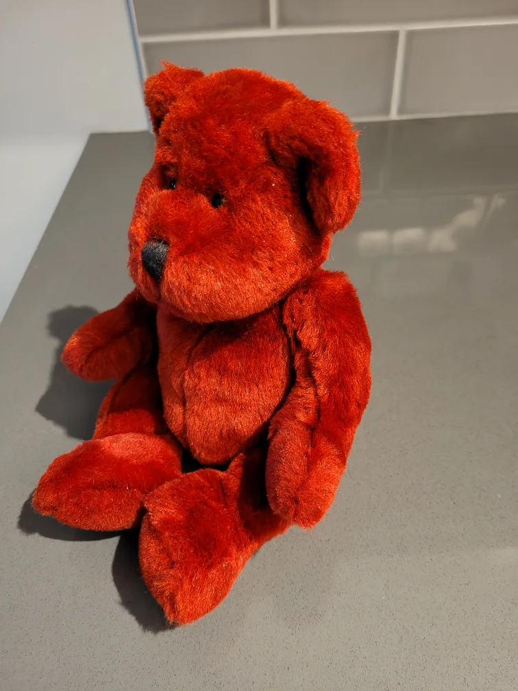 Vibrant Ruby Red Russ Bear Plush 10"🧸 image indicator(2)