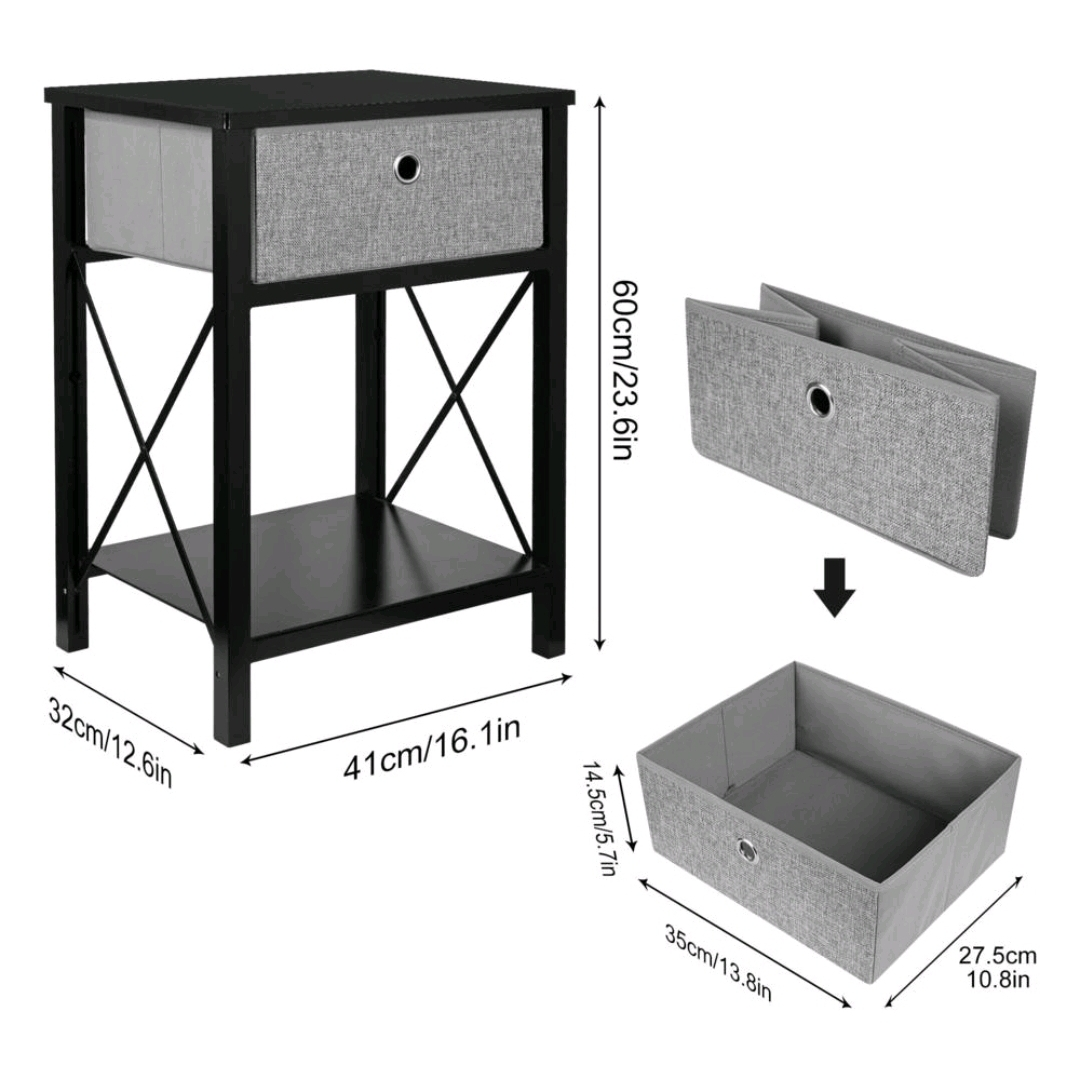 Brand new nightstand with drawer (still in box)
