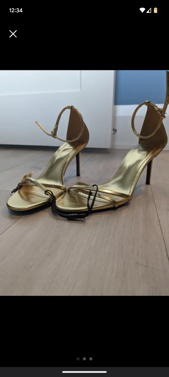 Gold Stiletto Sandals image indicator(2)