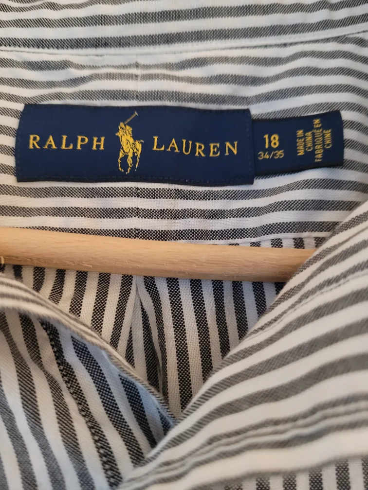 Ralph Lauren Men's Size 18 Striped Dress Shirt image indicator(3)