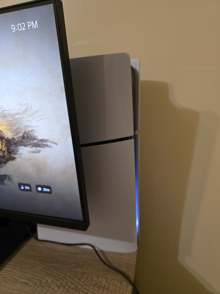 PS5 Console and Controller - White, and Display Complete Setup - photo 2