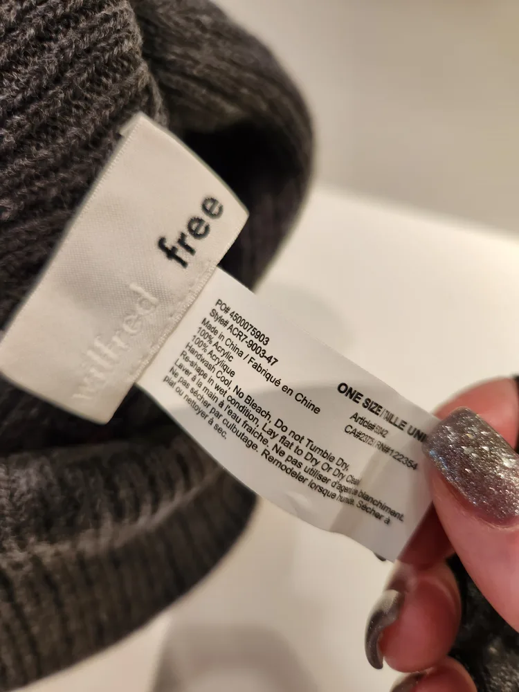 Free People Lizzie Peak Beanie - Heather Charcoal image indicator(3)