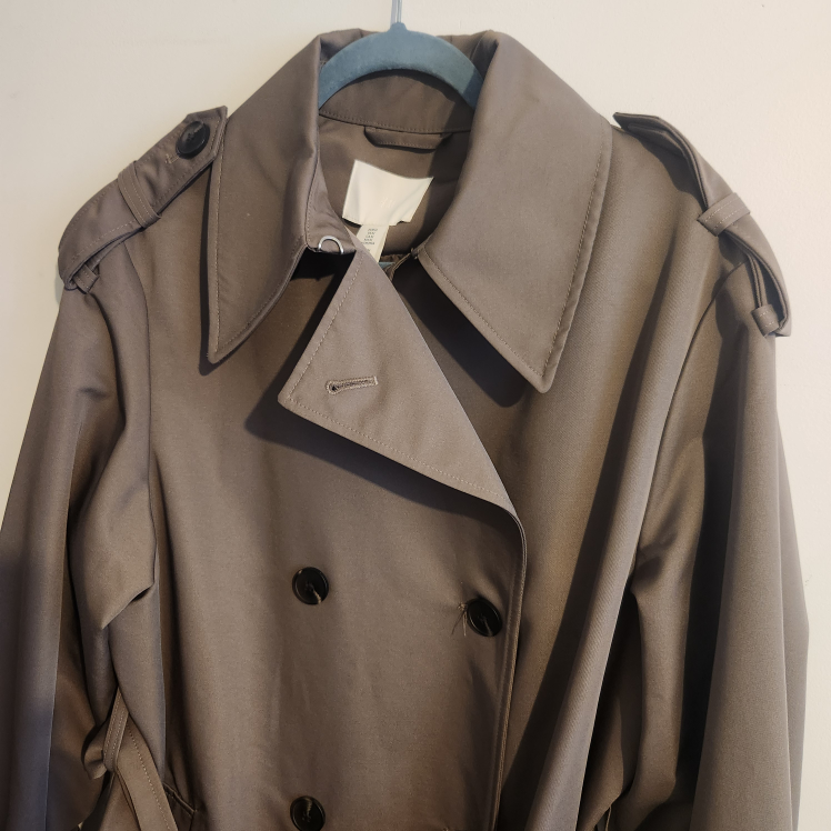 Brandnew Women's H&M Brown Trench Coat - Size M - photo 4