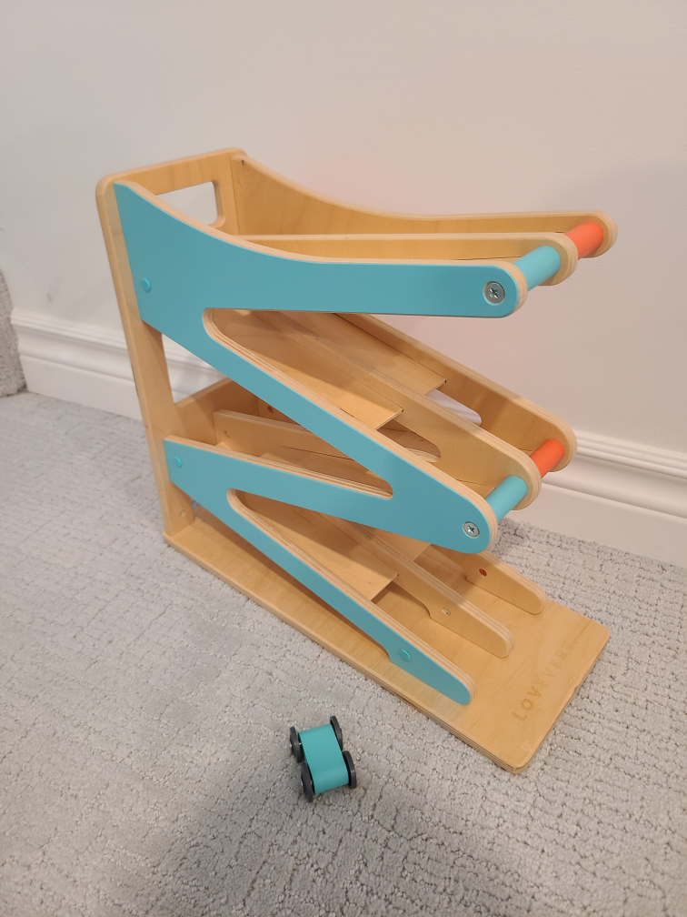 Lovevery Wooden Car Ramp Toy - photo 2