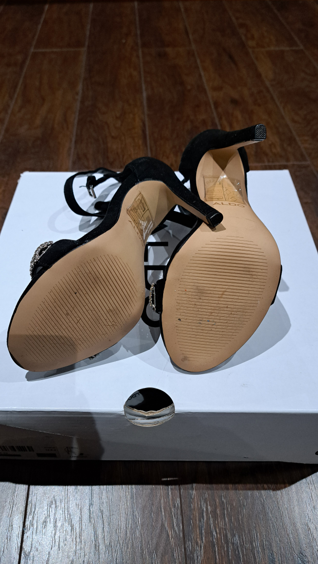 ALDO Larenna Black Suede Heels, Size 5 - photo 2